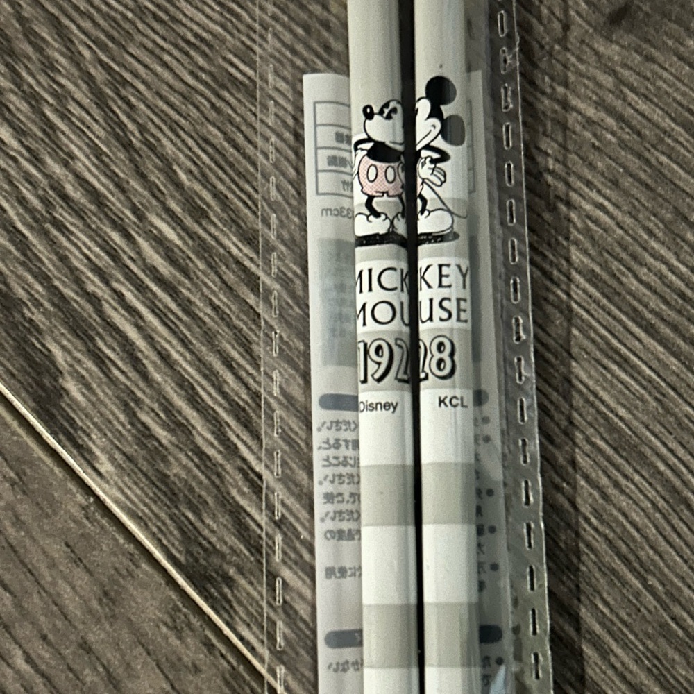 Disney Mickey Mouse Gray and White Chopsticks